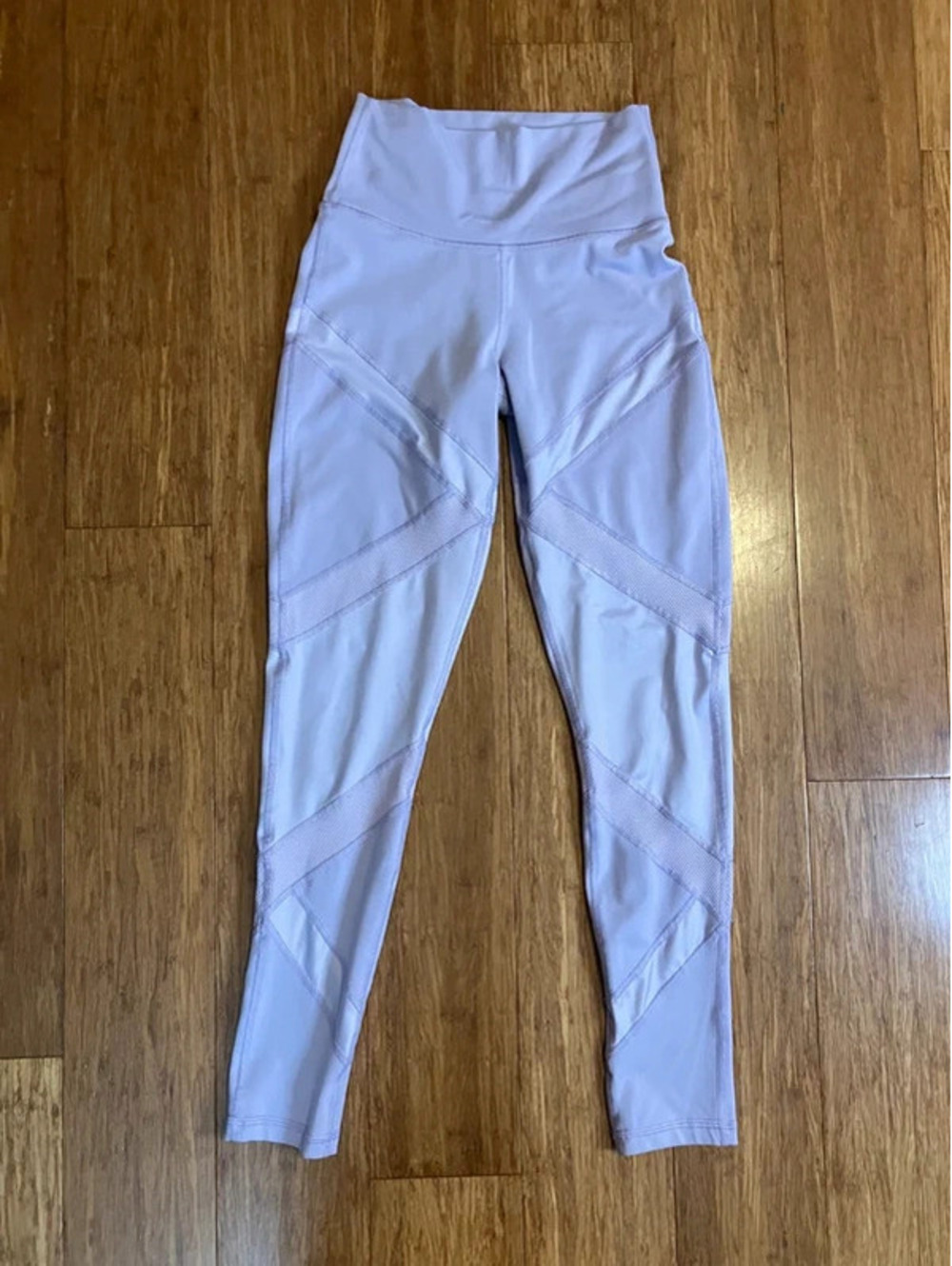 Offline by Aerie Womens S Lavender Hugger Leggings High Rise Ribbed Panel Gym